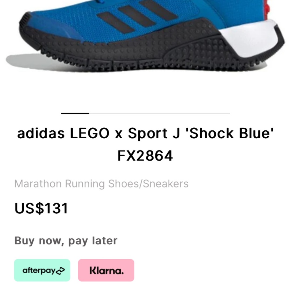 Boys adidas Lego shoes